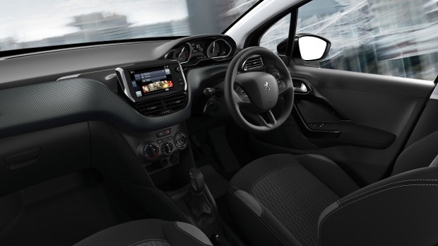 interior of the peugeot 208