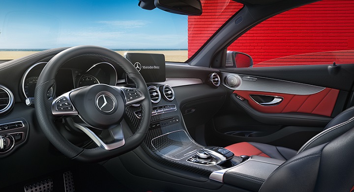 interior of the mercedes benz glc coupe